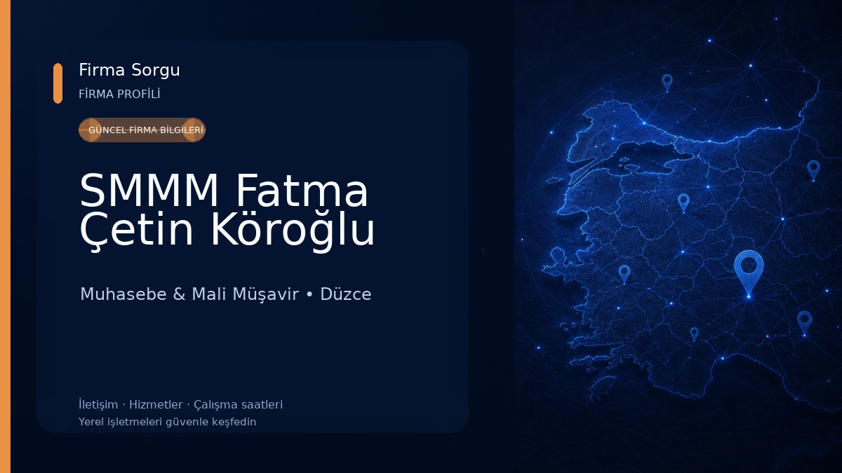 SMMM Fatma Çetin Köroğlu