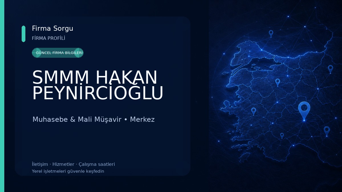 SMMM HAKAN PEYNİRCİOĞLU