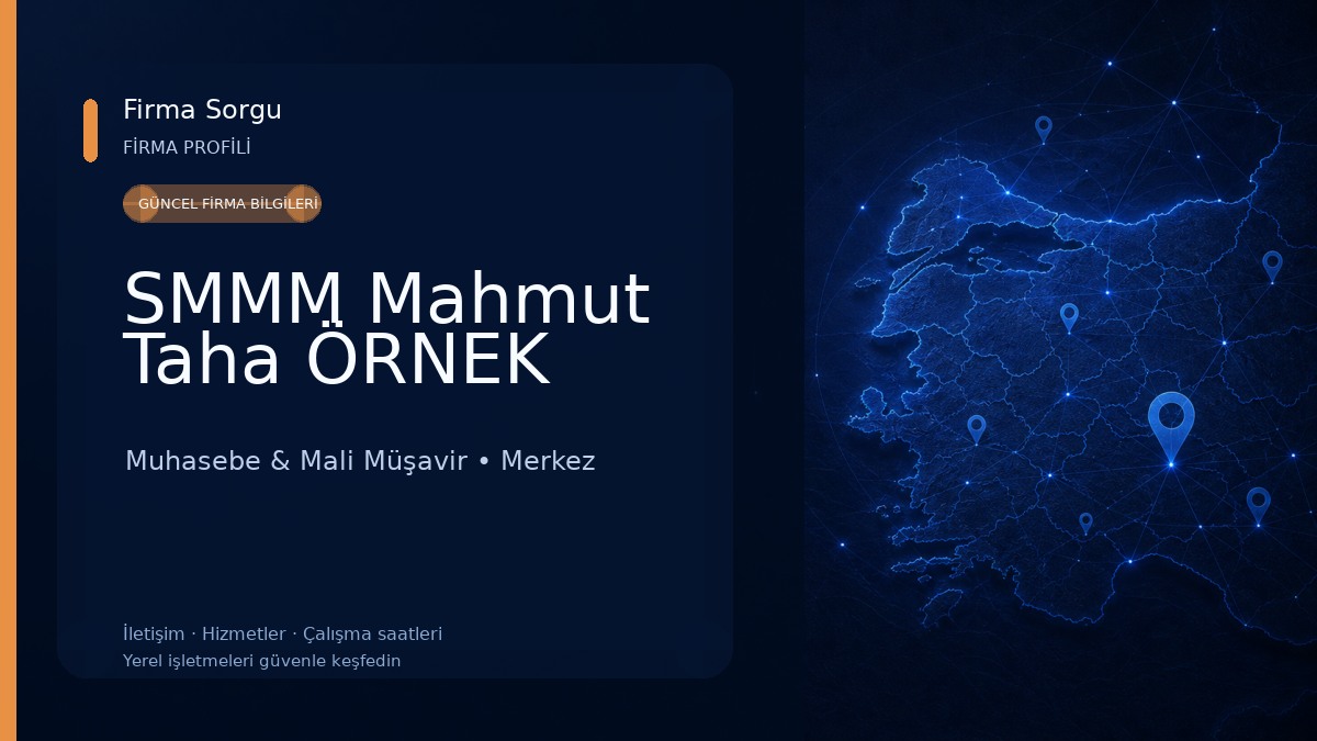 SMMM Mahmut Taha ÖRNEK