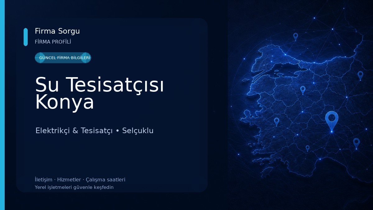 Su Tesisatçısı Konya