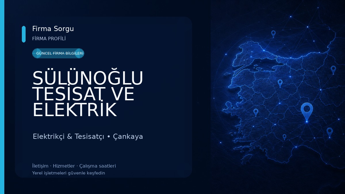 SÜLÜNOĞLU TESİSAT VE ELEKTRİK