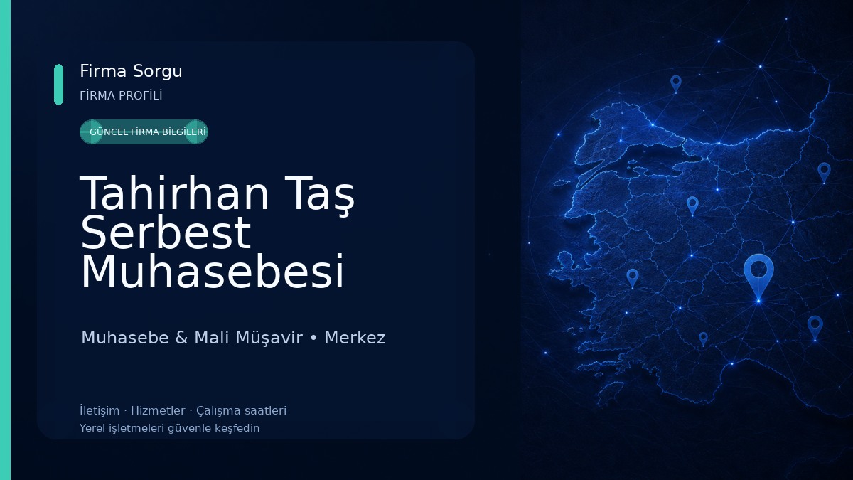 Tahirhan Taş Serbest Muhasebesi