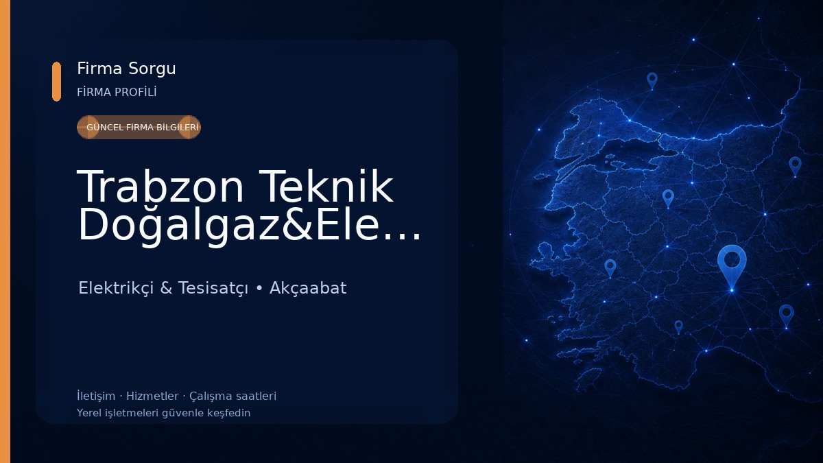 Trabzon Teknik Doğalgaz&Elektirik