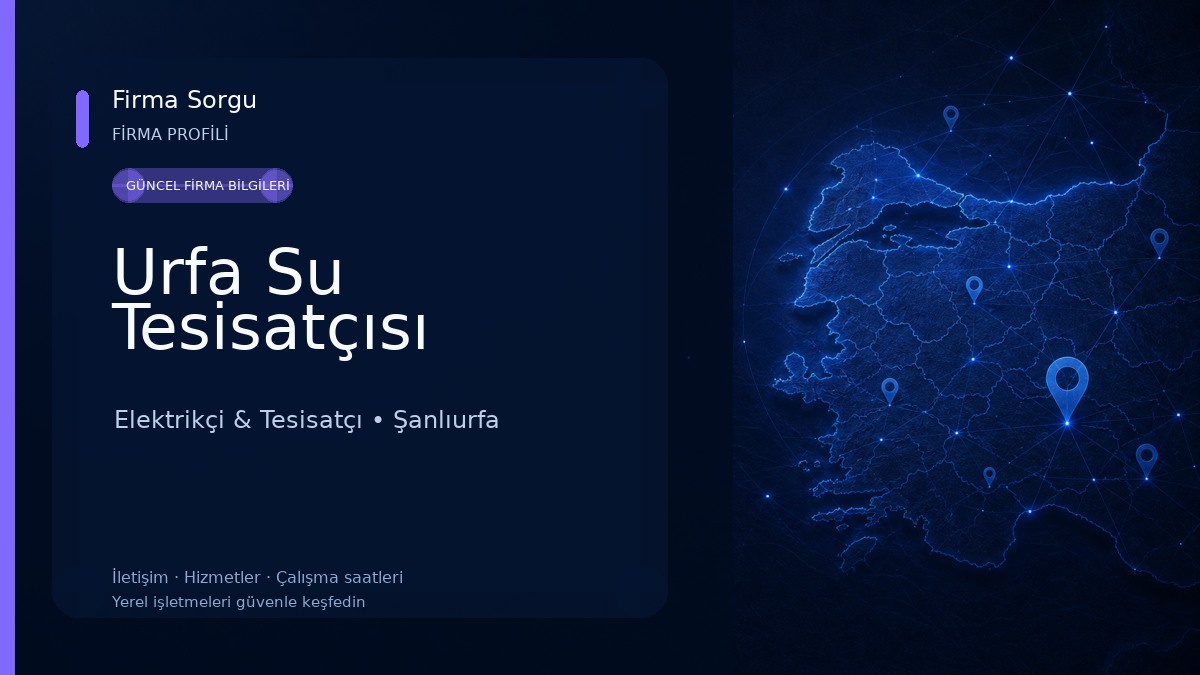 Urfa Su Tesisatçısı