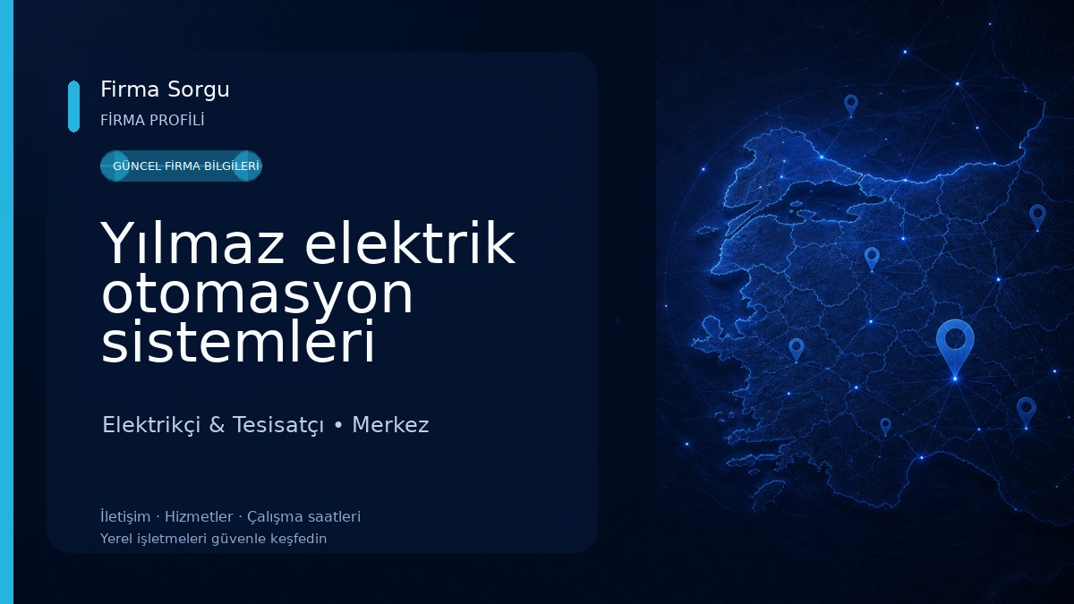 Yılmaz elektrik otomasyon sistemleri